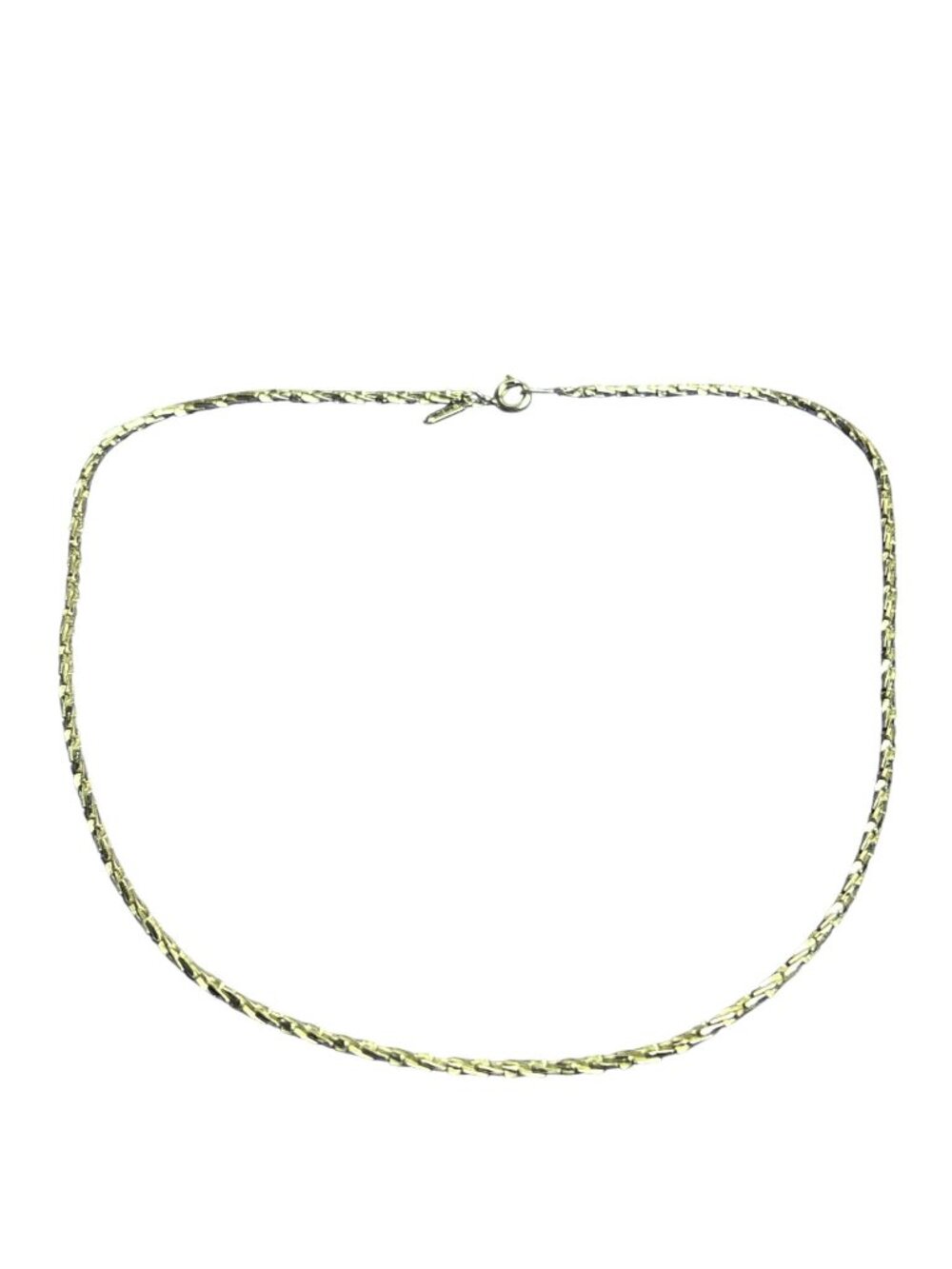 Vintage Accents By Hallmark Silvertone Round Chain Necklace Spring Ring Clasp